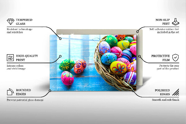 Skärbräda glas modern påskägg