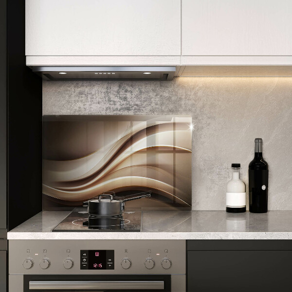 Skärbräda glas modern Abstraktion mjuka linjer