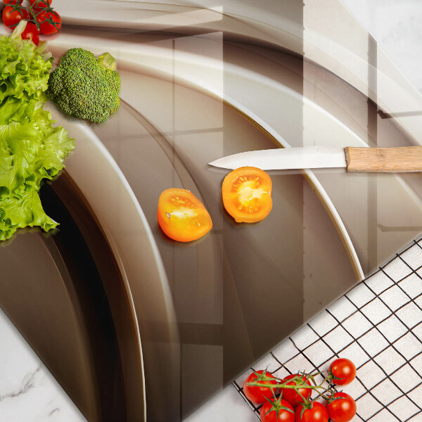 Skärbräda glas modern Abstraktion mjuka linjer