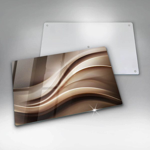 Skärbräda glas modern Abstraktion mjuka linjer