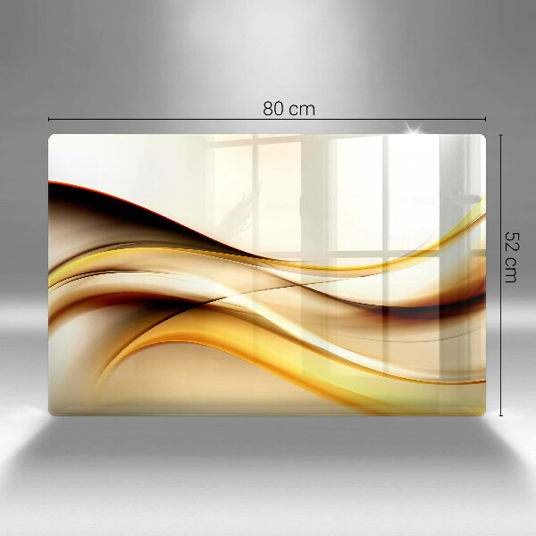 Skärbräda glas modern Abstrakta röklinjer