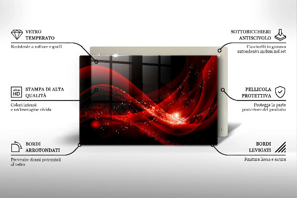 Skärbräda glas modern Modern abstraktion