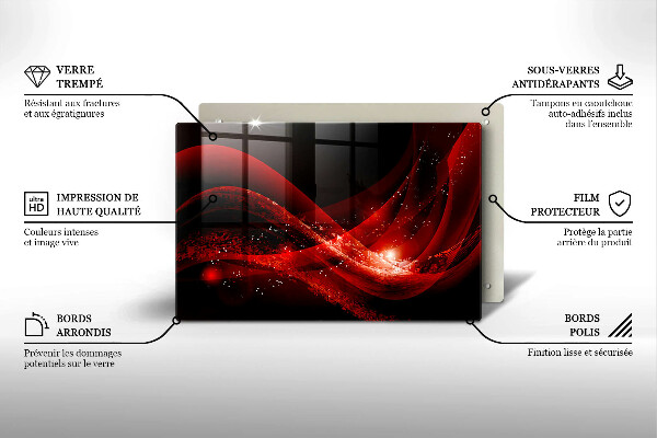Skärbräda glas modern Modern abstraktion