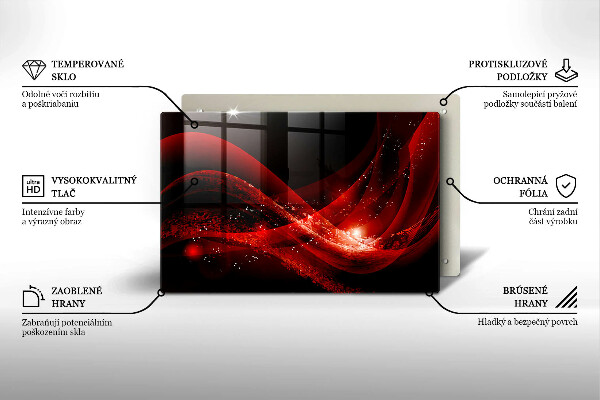 Skärbräda glas modern Modern abstraktion