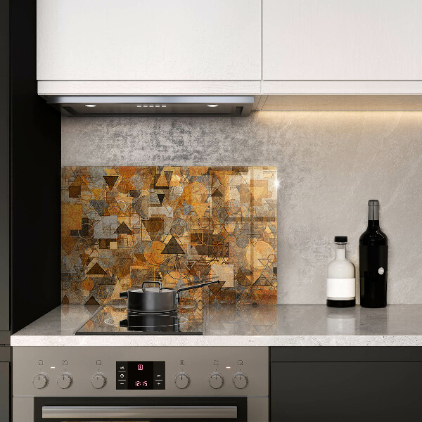 Skärbräda glas modern Geometriska former mönster