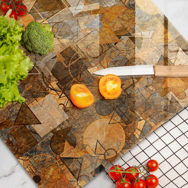 Skärbräda glas modern Geometriska former mönster