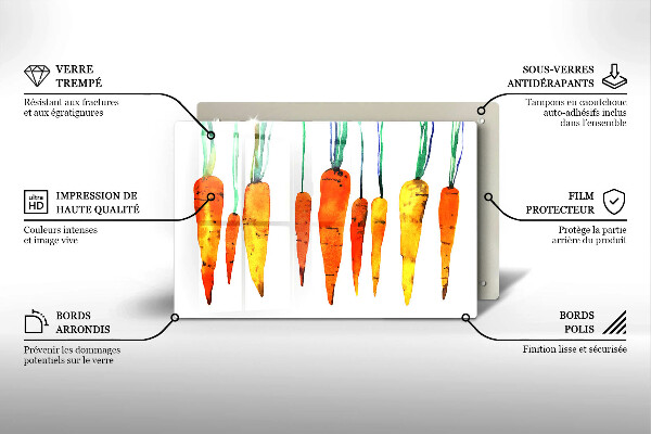 Skärbräda glas modern Morot illustration
