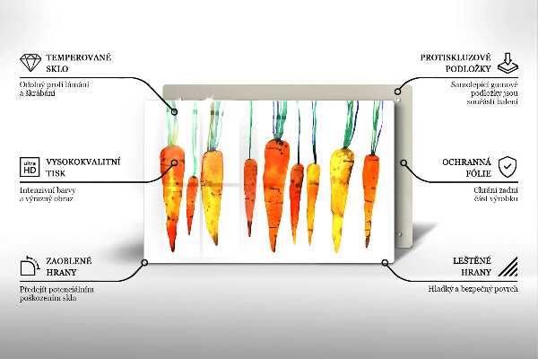 Skärbräda glas modern Morot illustration