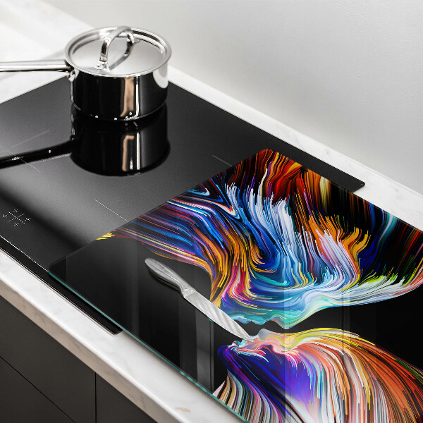 Skärbräda glas modern Abstrakt kyss