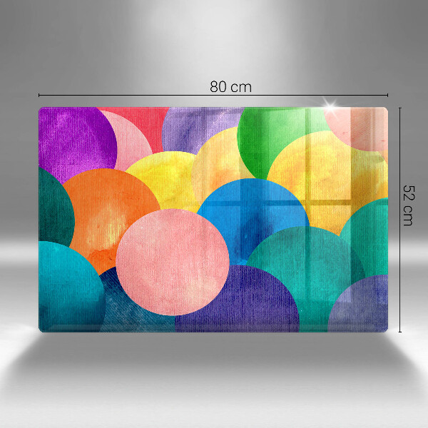 Skärbräda glas modern Färgade hjul