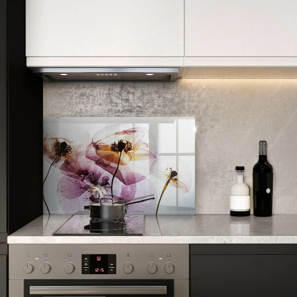 Skärbräda glas modern Fina blommor