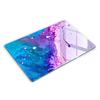 Skärbräda glas modern Abstraktion bläck