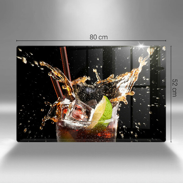 Skärbräda glas modern Drick med is