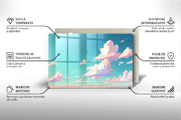 Skärbräda glas modern Sagohimlen