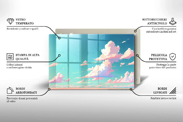 Skärbräda glas modern Sagohimlen