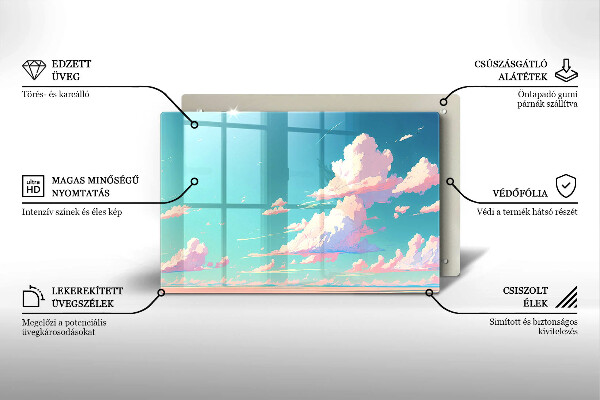 Skärbräda glas modern Sagohimlen