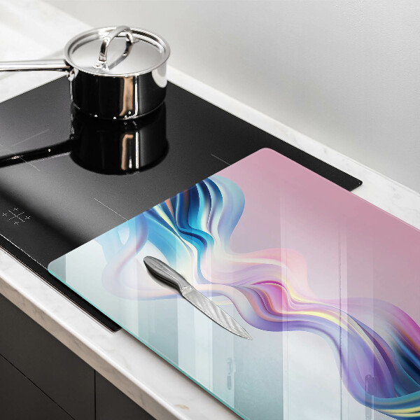 Skärbräda glas modern Pastell abstraktion