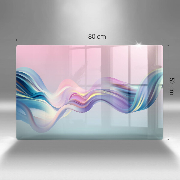 Skärbräda glas modern Pastell abstraktion