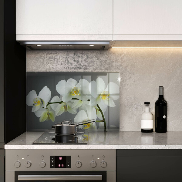 Skärbräda glas modern Blommor vit orkidé