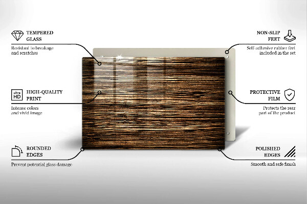 Skärbräda glas modern Trästruktur