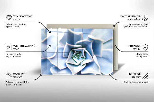 Skärbräda glas modern Plantera blomma