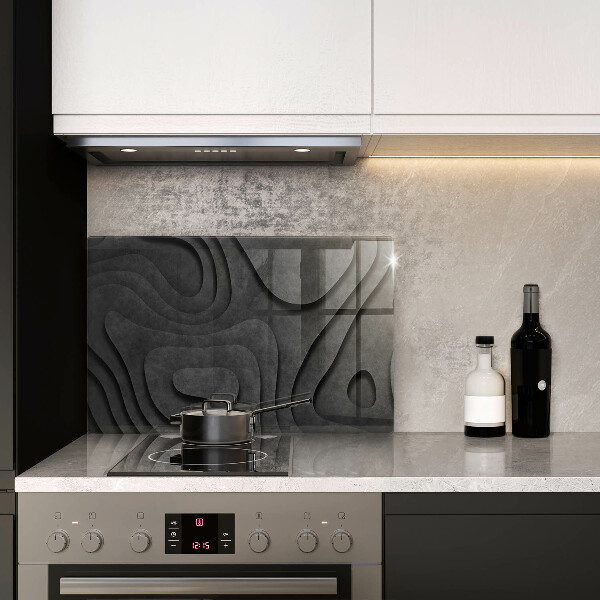 Skärbräda glas modern 3D stenformer