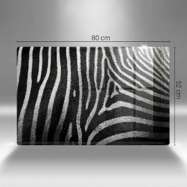 Skärbräda glas modern Zebra ränder