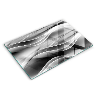 Skärbräda glas modern Abstraktion mjuka linjer