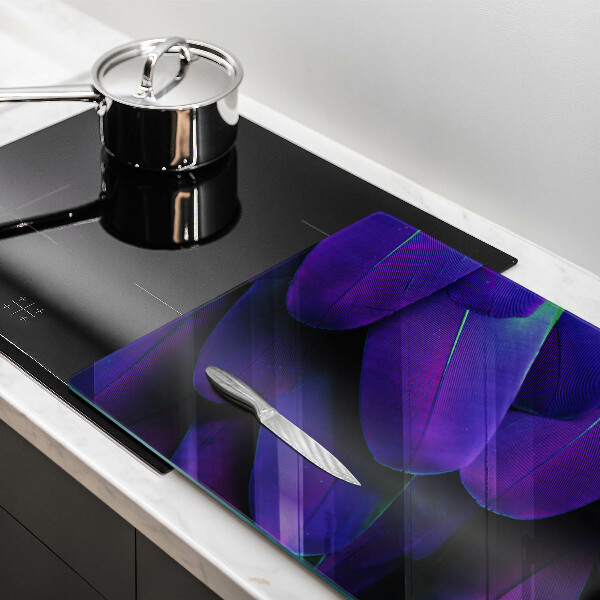 Skärbräda glas modern Neon fjädrar