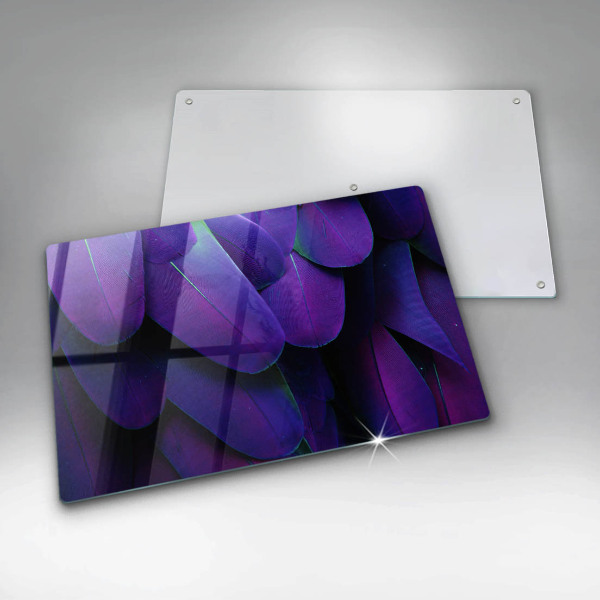 Skärbräda glas modern Neon fjädrar