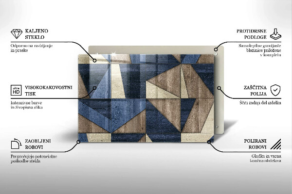 Skärbräda glas modern Geometrisk abstraktion