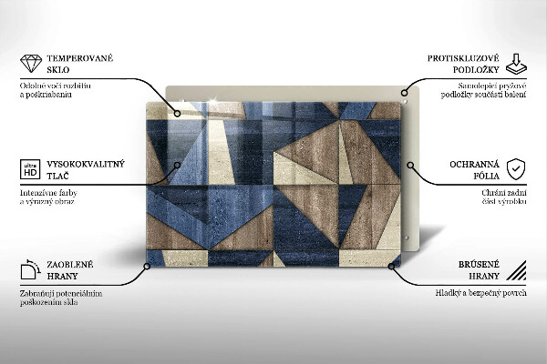 Skärbräda glas modern Geometrisk abstraktion