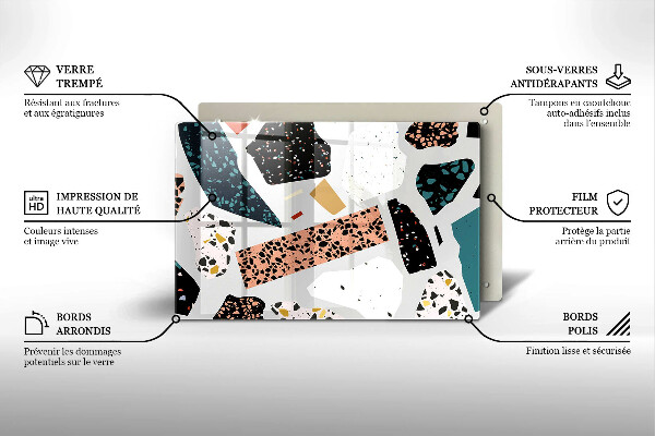 Skärbräda glas modern Sten gres