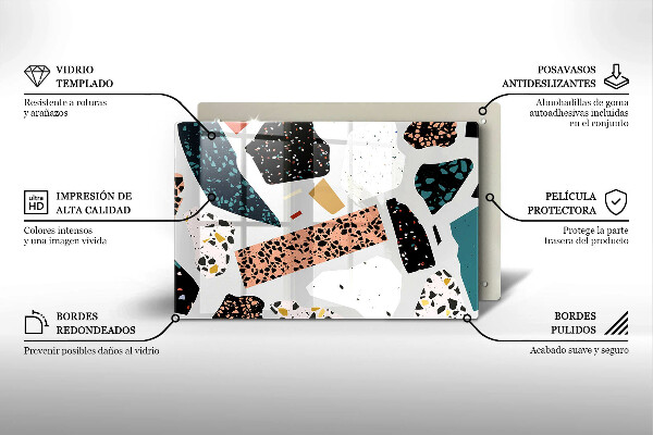 Skärbräda glas modern Sten gres