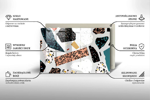 Skärbräda glas modern Sten gres