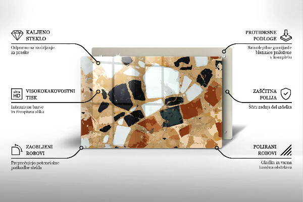 Skärbräda glas modern Dekorativ stenplatta