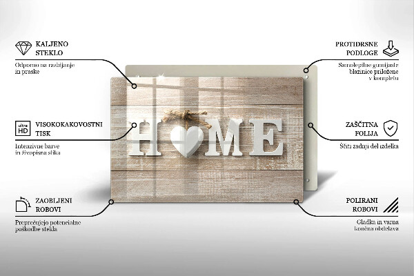Skärbräda glas modern Styrelser och hem tecken
