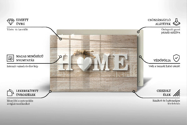 Skärbräda glas modern Styrelser och hem tecken