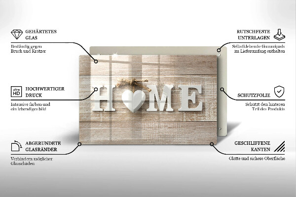 Skärbräda glas modern Styrelser och hem tecken