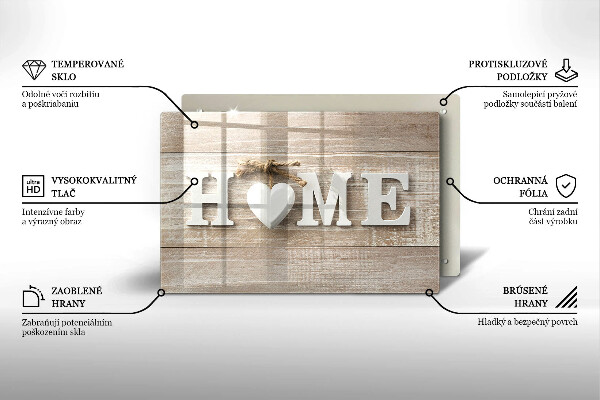 Skärbräda glas modern Styrelser och hem tecken