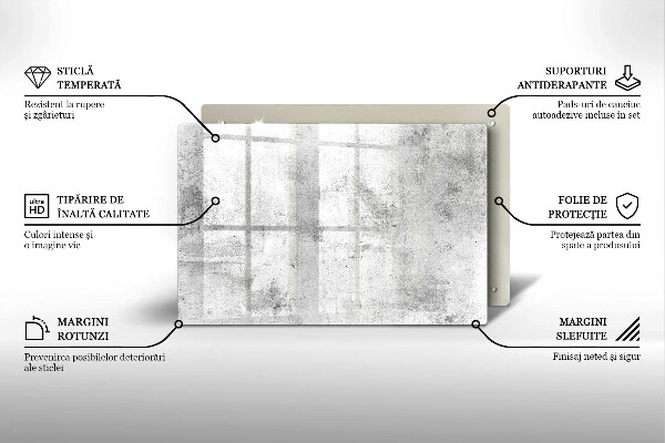 Skärbräda glas modern Betongstruktur