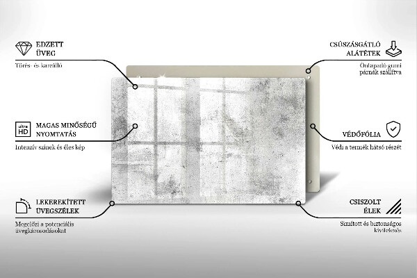 Skärbräda glas modern Betongstruktur