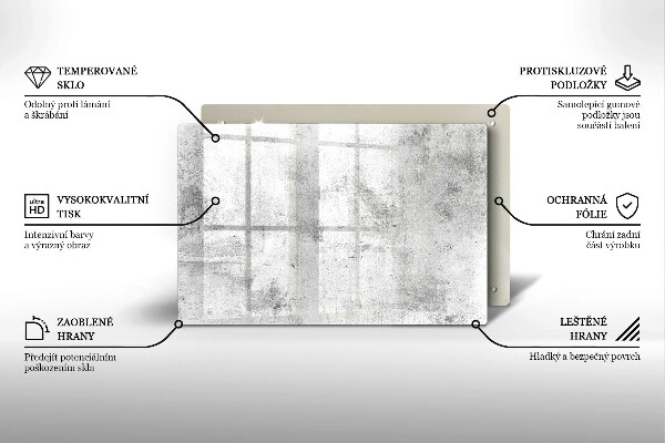 Skärbräda glas modern Betongstruktur
