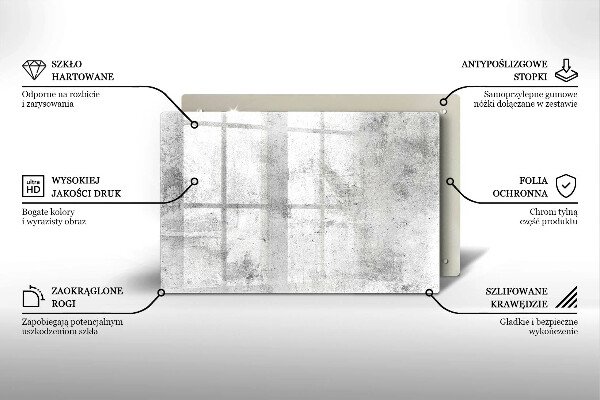 Skärbräda glas modern Betongstruktur