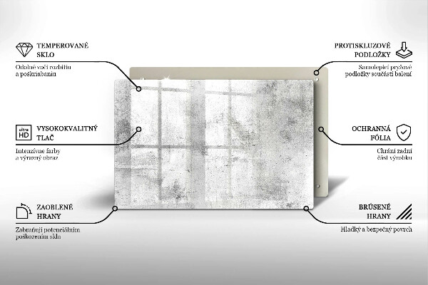 Skärbräda glas modern Betongstruktur