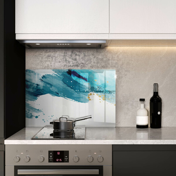 Skärbräda glas modern Blå fläckar