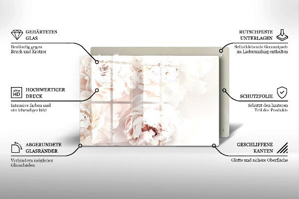 Skärbräda glas modern Pastellpioner