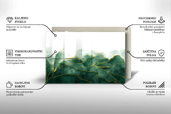 Skärbräda glas modern Abstrakt natur