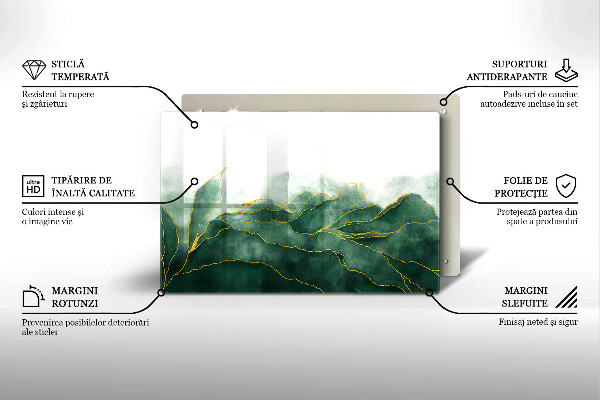 Skärbräda glas modern Abstrakt natur