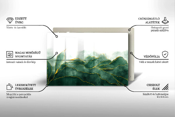 Skärbräda glas modern Abstrakt natur